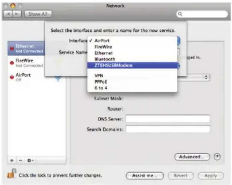 ZTE Reliance 3G Tab - Connection with Mac OS - 5