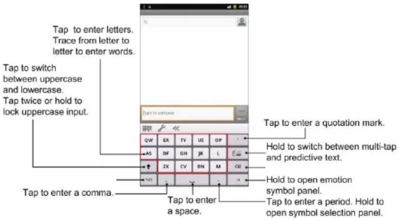 ZTE Reliance 3G Tab - - Reduced keyboard - 1