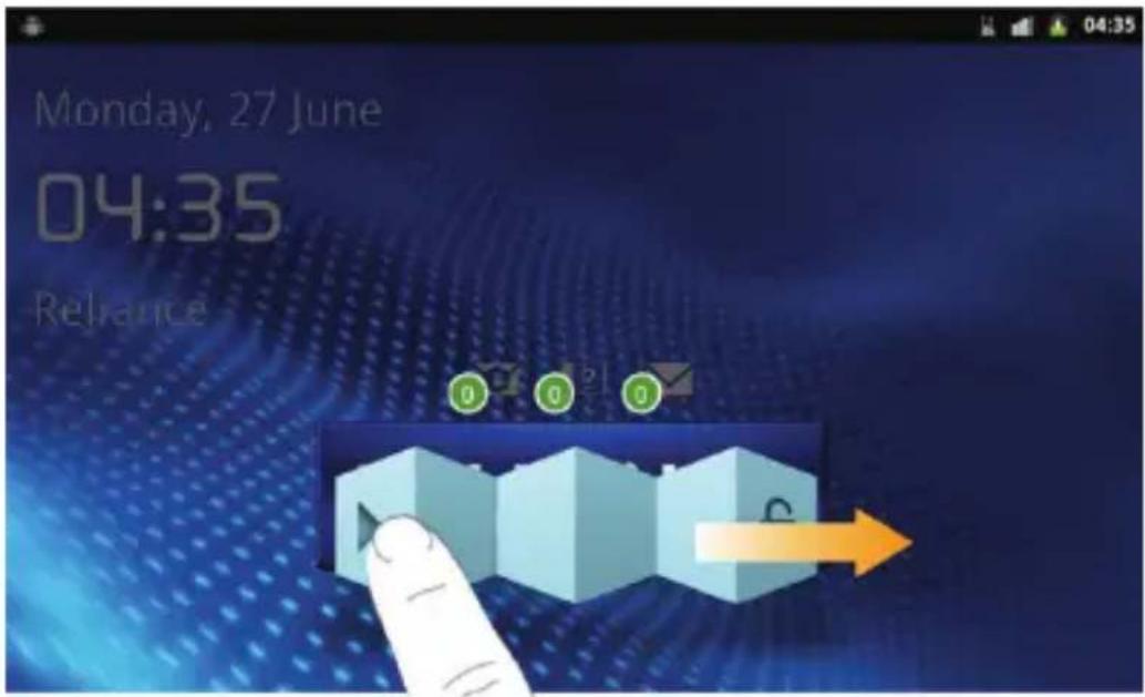 ZTE Reliance 3G Tab - How to wake up your device from sleep mode - 1