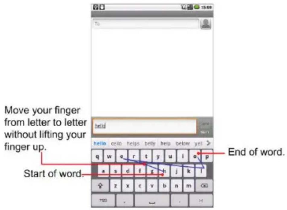 ZTE Reliance 3G Tab - XT9 Text Input - 2