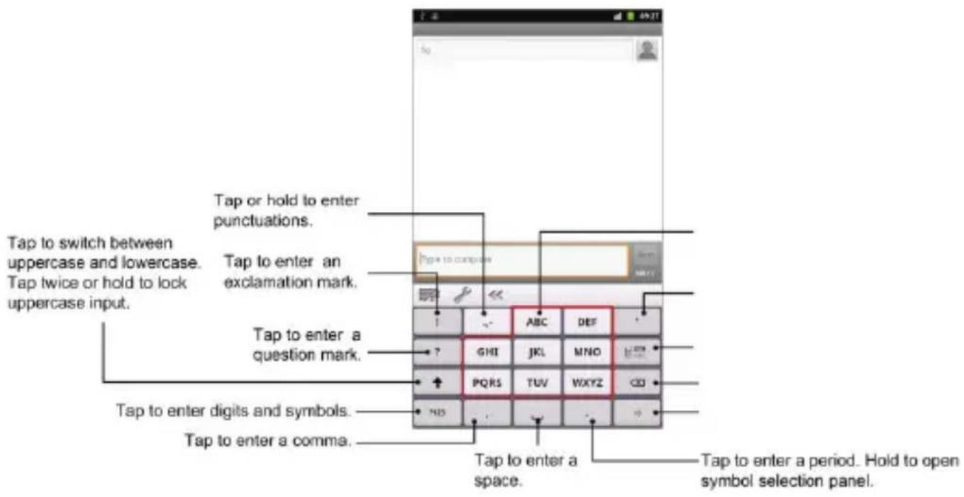 ZTE Reliance 3G Tab - - Reduced keyboard - 2