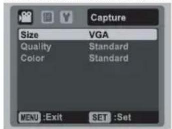 AGFA Optima 830UW - Video Menu - 1