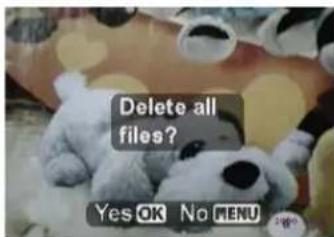 EASYPIX V11 - ➢ Deleting all pictures or videos - 2