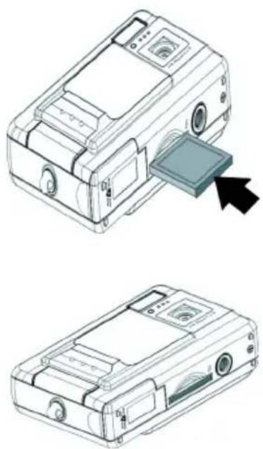 EASYPIX V25 - Inserting an SD card - 1