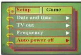 EASYPIX V25 - Setting the auto power off function - 1