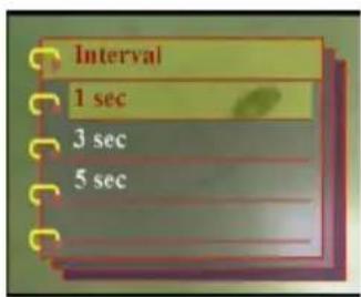 EASYPIX V25 - Setting the slideshow interval - 2