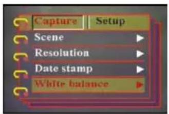 EASYPIX V25 - Setting the white balance - 1