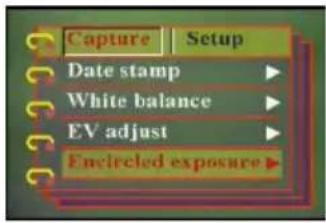 EASYPIX V25 - Setting the encircled exposure - 1