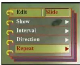 EASYPIX V25 - Repeating the slideshow - 1