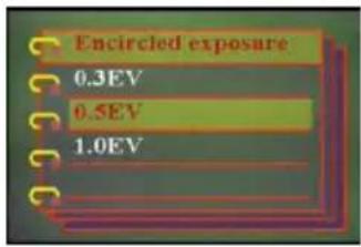 EASYPIX V25 - Setting the encircled exposure - 2