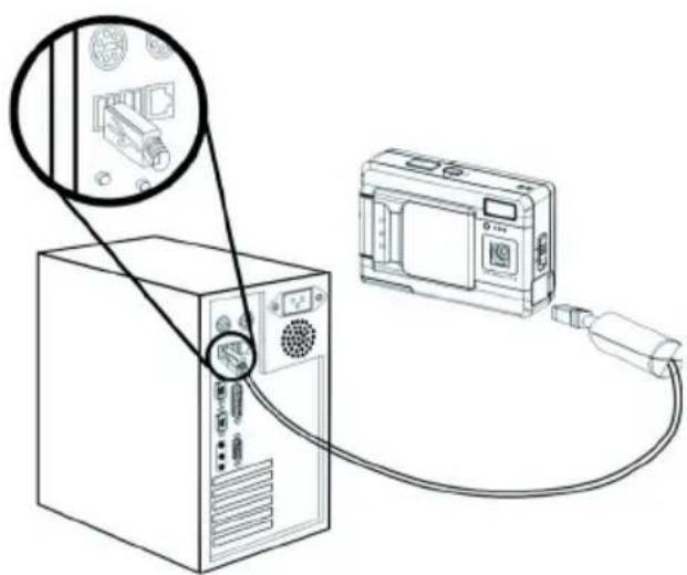EASYPIX V25 - Connecting the USB cable - 1