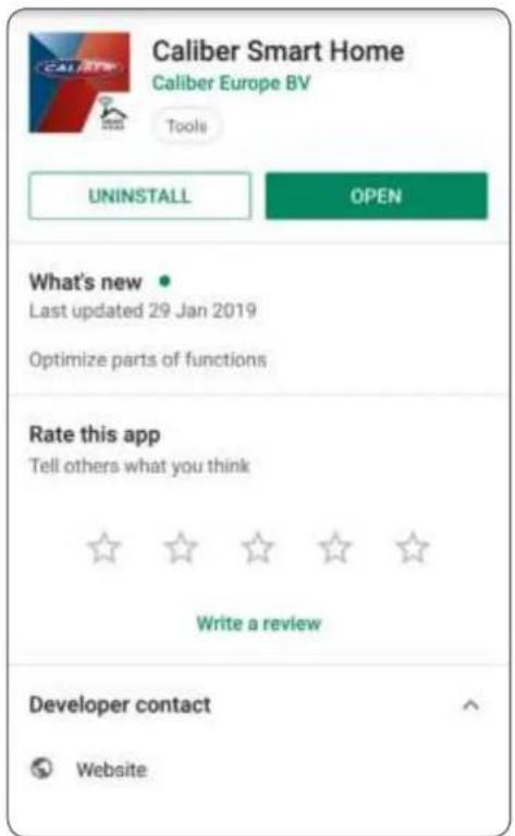 CALIBER HWS401 - Download and install Caliber Smart Home app - 3