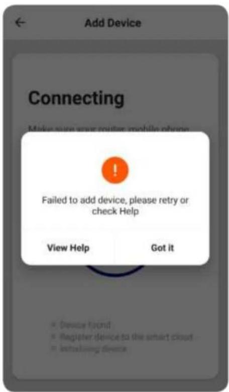 CALIBER HWS401 - ADD device('s) AP-mode fail - 2
