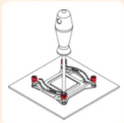 Noctua HXLU32 - Installing the mounting bars - 5