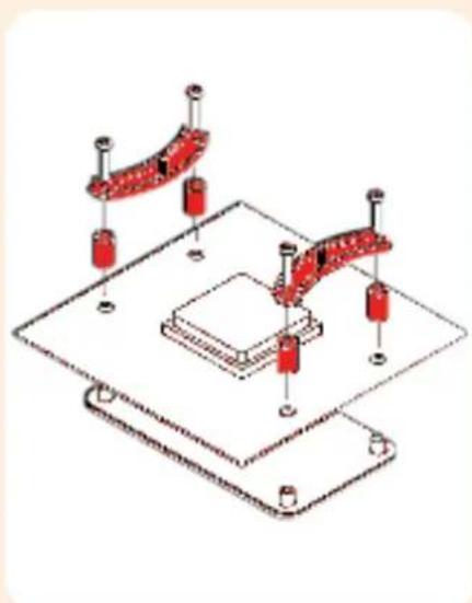 Noctua HXLU32 - Attaching the mounting bars - 1