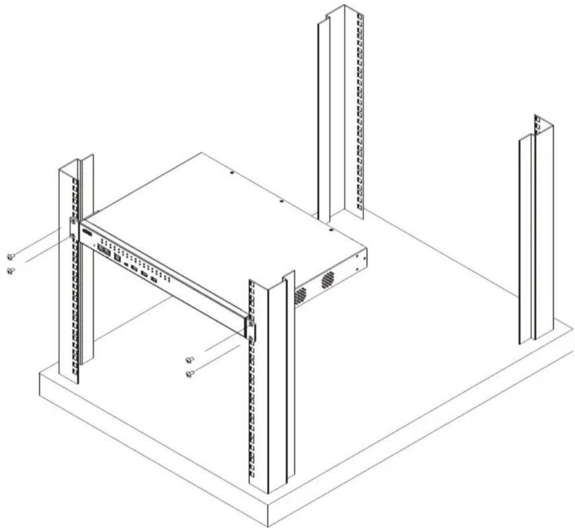 ATEN SN0108CO-AX-G - Rack Mounting - Front - 3