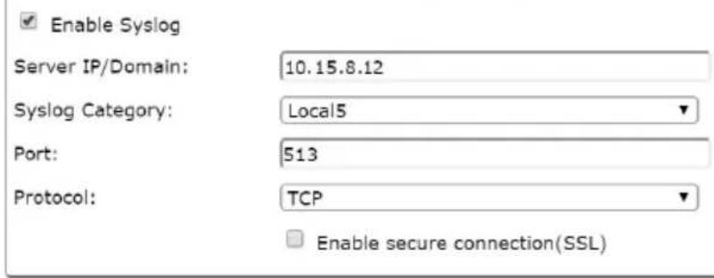 ATEN SN0108CO-AX-G - Syslog Settings for Port Logs - 1