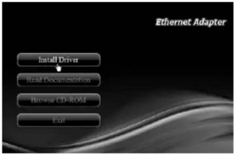 Ethernet Adapter Install Driver Read Documentation Browse CD-ROM Exit