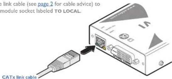 Adder X-DVIPRO-DL - Connections at the remote module - 4
