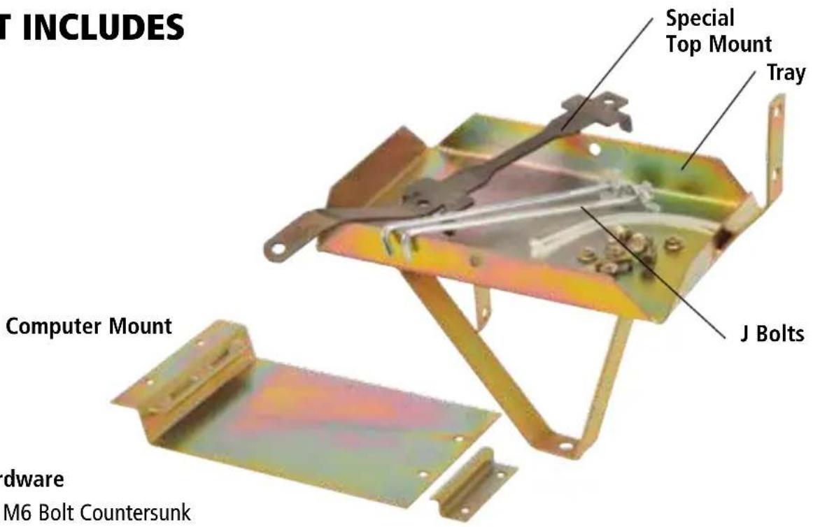 T INCLUDES Special Top Mount Tray J Bolts Computer Mount Hardware M6 Bolt Countersunk