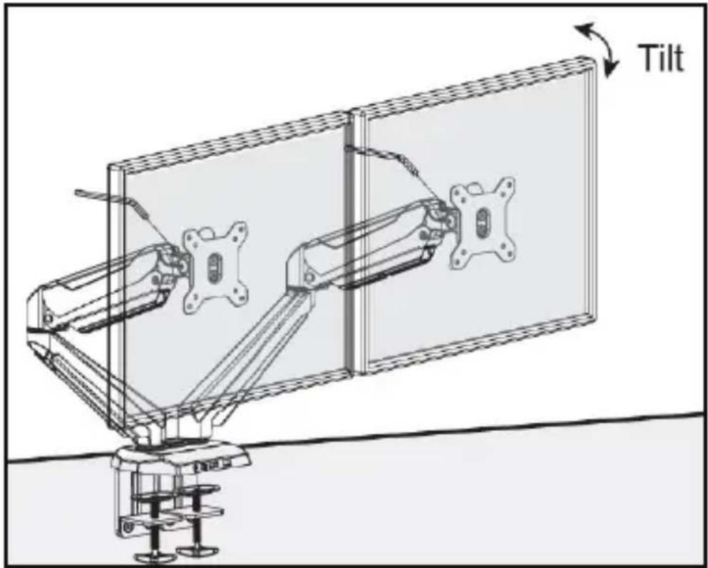 StarTech.com ARMSLIMDUO - Adjusting the Tilt - 2