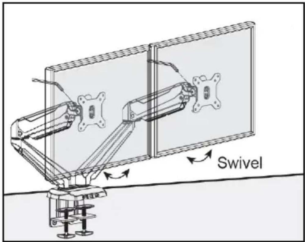 StarTech.com ARMSLIMDUO - Adjusting the Swivel - 2
