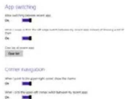 App switching After switching (between recent app) On: Enter a loop to where the left page switch between my recent app is allowed of moving a net off Then: On: Close up all current app Close up Corner navigation When I point to the upper-right corner, show the frames On: What I click the upper-left corner which between my recent app On: