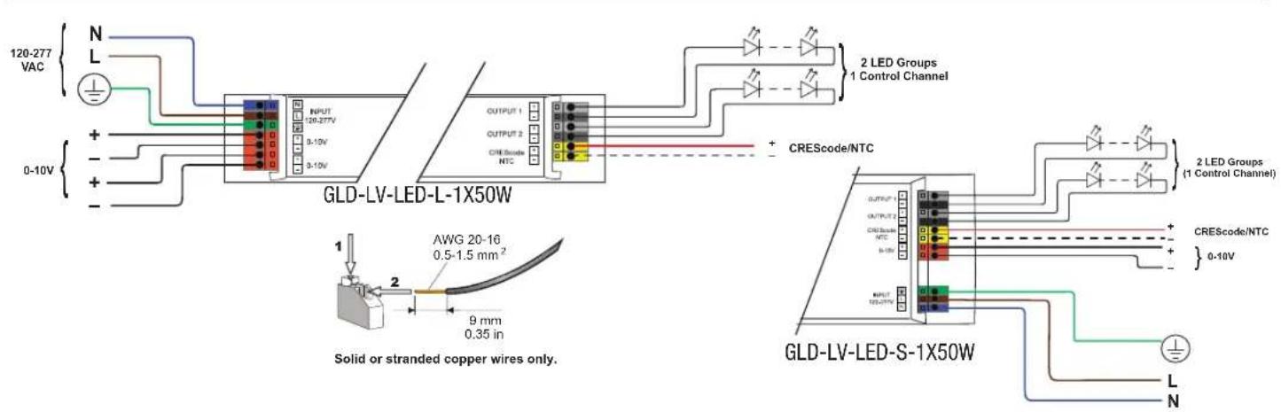 Crestron GLD-LV-LED-L-1X100W - GLD-LED-50W Crestron Green Light ^® 50W Dimmable LED Drivers - 2