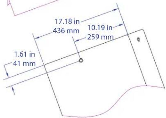 17.18 in 436 mm 10.19 in 259 mm 1.61 in 41 mm