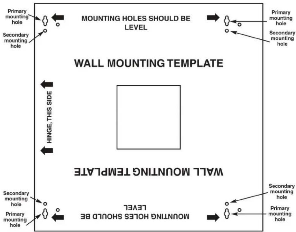 Black Box RM4005A - Wallmounting the Cabinet - 1