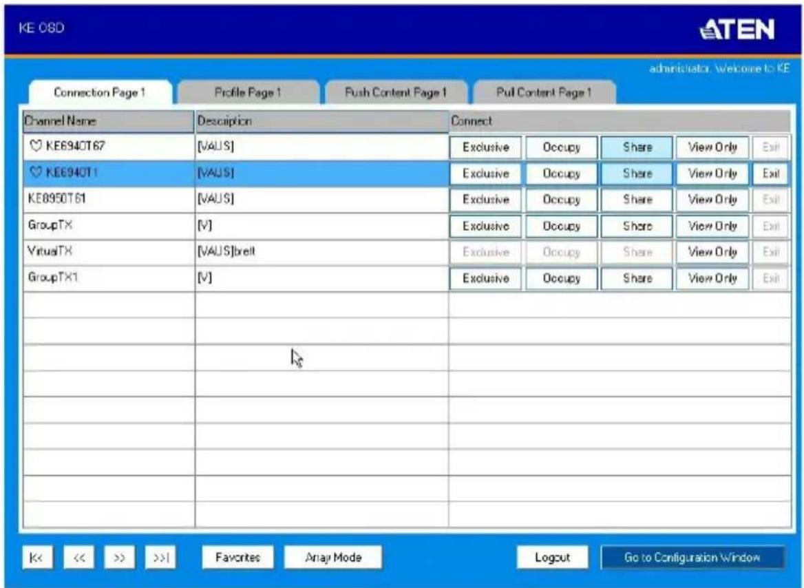 KE OSD Connection Page 1 Profile Page 1 Push Content Page 1 Pull Content Page 1 Channel Name Description Connect KE6940T67 [VAUS] Exclusive Occupy Share View Only Exit KE6940T1 [VAUS] Exclusive Occupy Share View Only Exit KE8950T61 [VAUS] Exclusive Occupy Share View Only Exit GroupTX [V] Exclusive Occupy Share View Only Exit VirtualTX [VAUS]breit Exclusive Occupy Share View Only Exit GroupTX1 [V] Exclusive Occupy Share View Only Exit # # # # # # # # # # # # # # # # # # # # # # # # # # # # # # # # # # # # # # # # # # # # # # # # # # # # # # # # # # # # # # # # # # # # # # # # # # # # # # # # # # # # # # # # # # # # # # # # # # # # #
