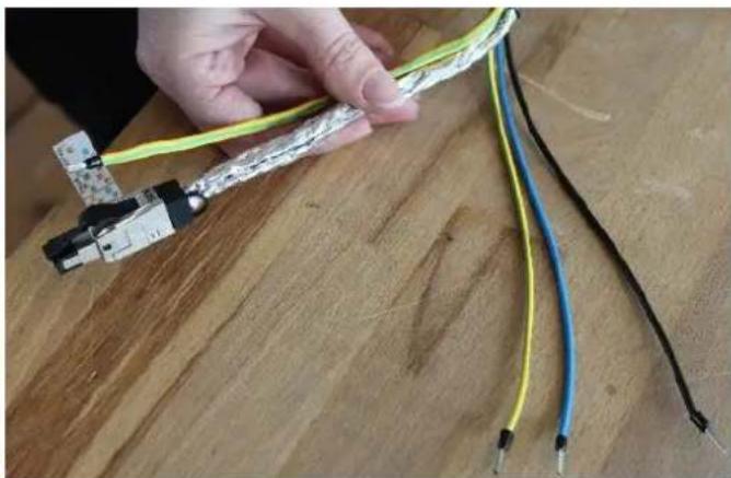 AXIS SKDP03-T - Connecting the RJ 45 plug (Ex-d or non-ex) - 4