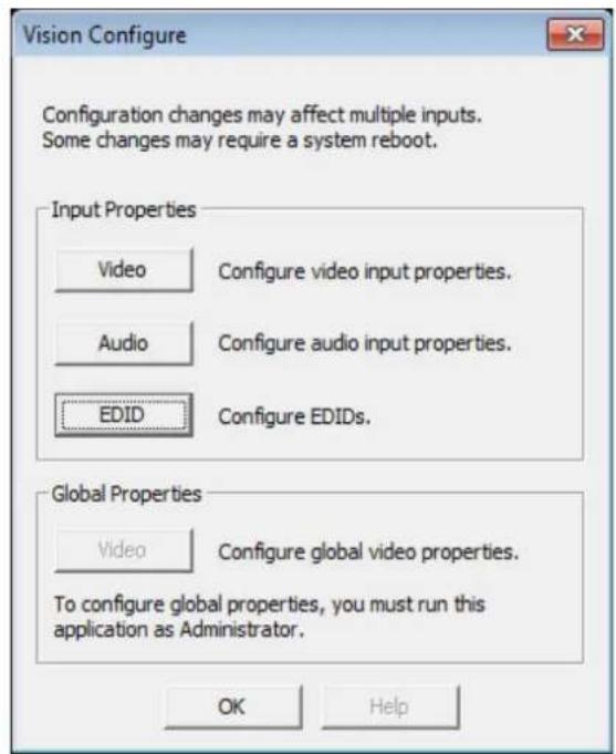 Datapath VisionLC-SDI - Vision Configure Dialogue - 1