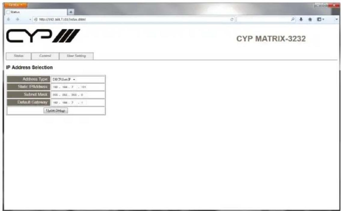 CYP MOD-32 - Web GUI Control - 2