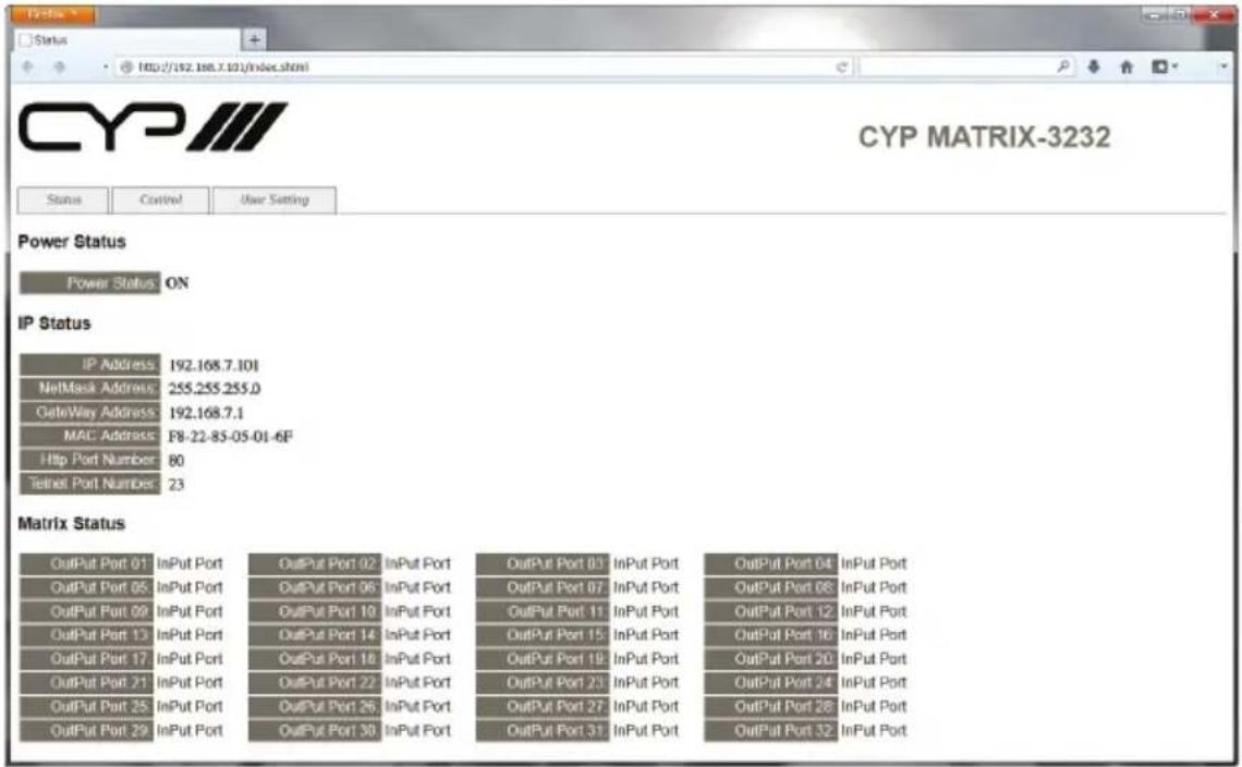 CYP MOD-32 - Web GUI Control - 1