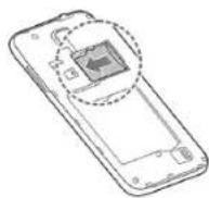 ZTE Solar Z795G - Installing the Battery and a microSDHC Card - 3