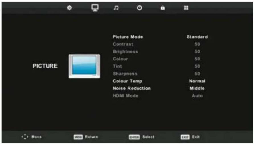XD 32H2EWSAT - Picture Menu - 1