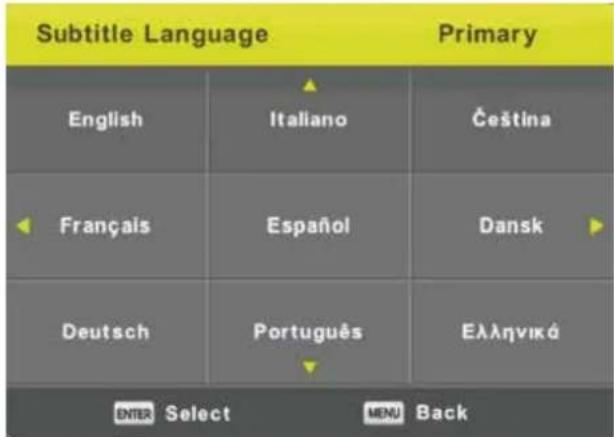 XD 32H2EWSAT - Subtitle Language - 1