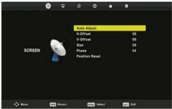 XD 32H2EWSAT - Screen Menu - 1
