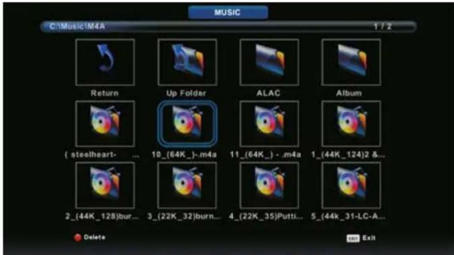 XD 32H2EWSAT - Music Menu - 2