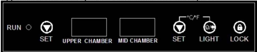 Campomatic WBC155TZ - Upper chamber control panel and mid chamber control panel - 1