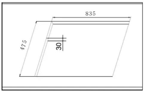 Infiniton GASHQ4 - Cut Out dimensions - 2