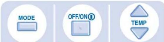 MODE OFF/ON TEMP