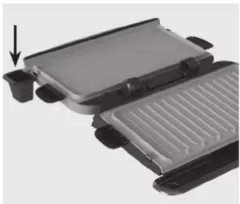 GEORGE FOREMAN GRP3180 - GRILLING (IN THE FULL OPEN GRILL POSITION) - 1