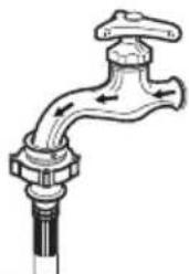 Campomatic TL10T - Turn on the water supply. - 1