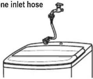 Campomatic TL10T - Install the water inlet hose. - 1