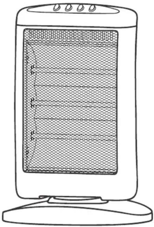 Campomatic QH1200 - Infrared Quartz Heater - 1