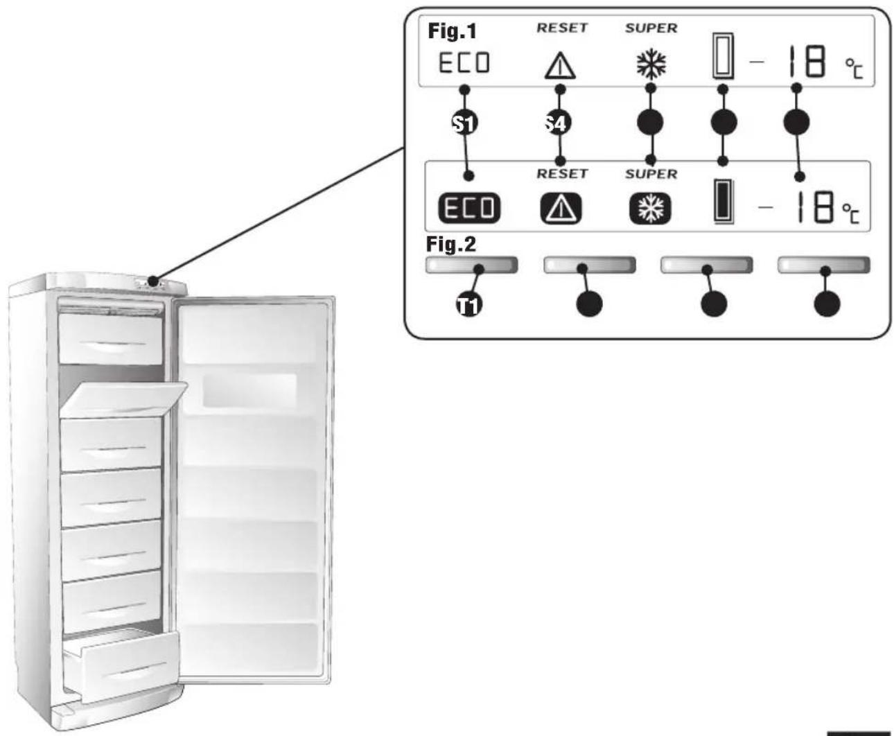 Campomatic FRZ360NS - Warning: this appliance must be earthed - 1