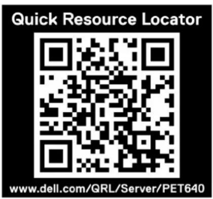DELL PowerEdge 5CJH1 - Quick Resource Locator for PowerEdge T640 - 2