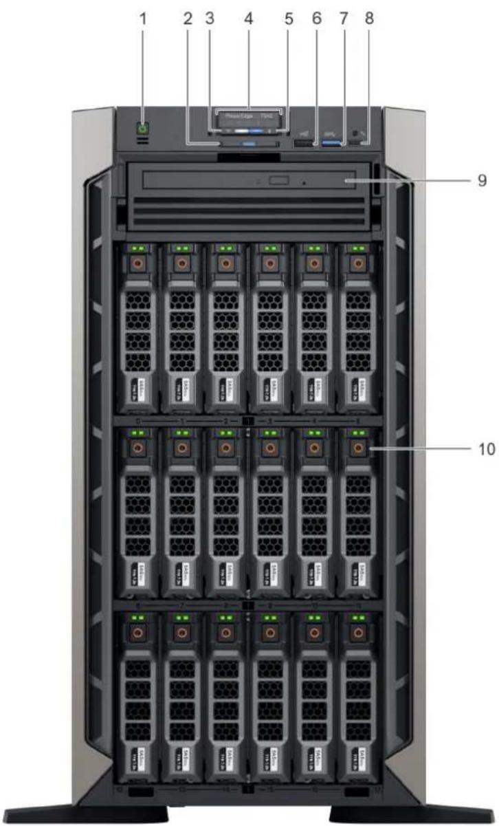 DELL PowerEdge 5CJH1 - Front view of the system - 1